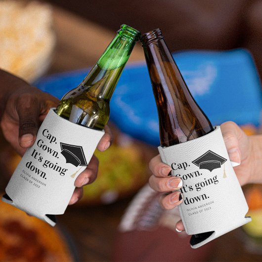 Pet gaat naar beneden. blikjeskoeler