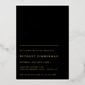 Pet gaat naar beneden. folie uitnodiging (Voorkant)