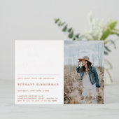 Pet gaat naar beneden. folie uitnodiging (Staand Voorkant)