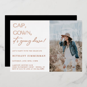 Pet gaat naar beneden. folie uitnodiging