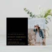 Pet gaat naar beneden. folie uitnodiging (Staand Voorkant)