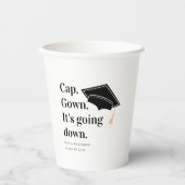 Pet gaat naar beneden. papieren bekers (Voorkant)