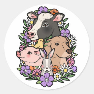 Pet geen voedsel ronde sticker