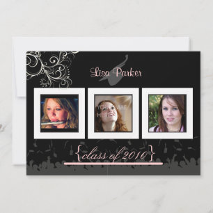 Pet + Gegeven + Zwemelen Afstuderen Uitnodiging/Fo Kaart