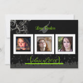 Pet + Gegeven + Zwemelen Afstuderen Uitnodiging/Fo Kaart (Voorkant)