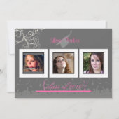 Pet + Gegeven + Zwemelen Afstuderen Uitnodiging/Fo Kaart (Voorkant)