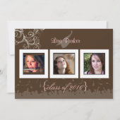 Pet + Gegeven + Zwemelen Afstuderen Uitnodiging/Fo Kaart (Voorkant)