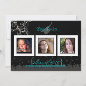 Pet + Gegeven + Zwemelen Afstuderen Uitnodiging/Fo Kaart (Voorkant)