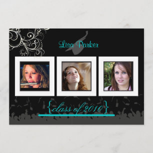 Pet + Gegeven + Zwemelen Afstuderen Uitnodiging/Fo Kaart