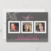 Pet + Gegeven + Zwemelen Afstuderen Uitnodiging/Fo Kaart (Voorkant)