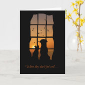 Pet Get Well Kaart, haal Kaart voor Cat of Dog (Gele Bloem)