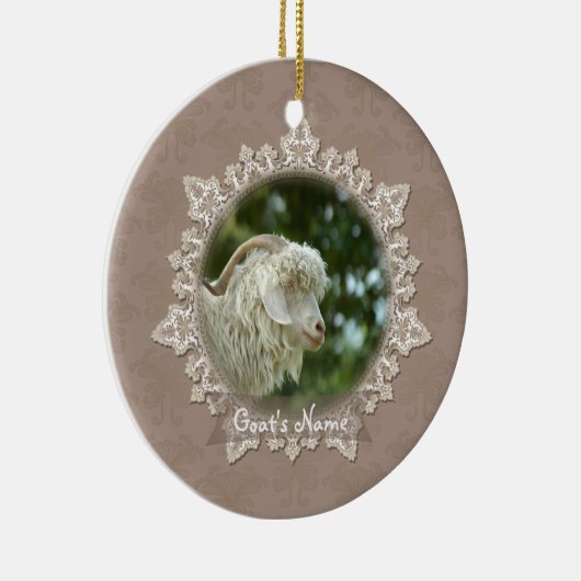 Pet Goat Memorial  Lace Ornament (Rechts)