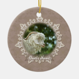 Pet Goat Memorial  Lace Ornament
