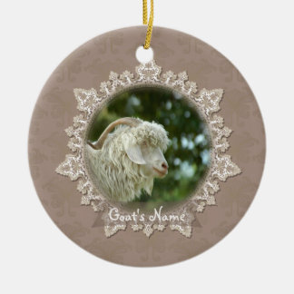 Pet Goat Memorial Lace Ornament