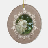 Pet Goat Memorial Lace Ornament (Links)