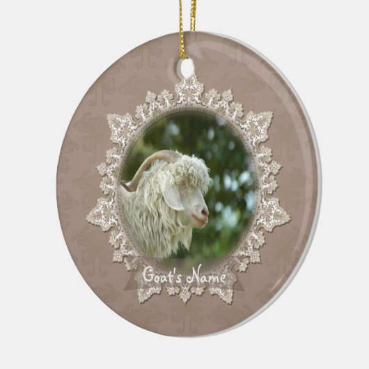 Pet Goat Memorial  Lace Ornament (Links)