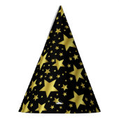 Pet Golden Stars Party Feesthoedjes (Links)