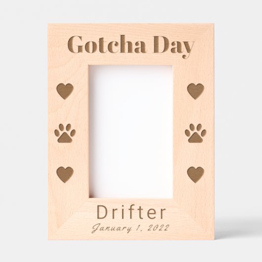 Pet Gotcha Day Gegraveerde Lijstjes (Voorkant)
