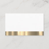 Pet | Goudmetaaltrim Visitekaartje (Achterkant)