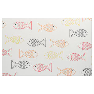 Pet Goudvis / Koi Karper Vis Print Patroon Stof