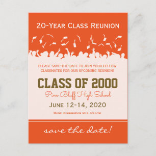 Pet & Gown Class Reunion Save-the-Date Briefkaart