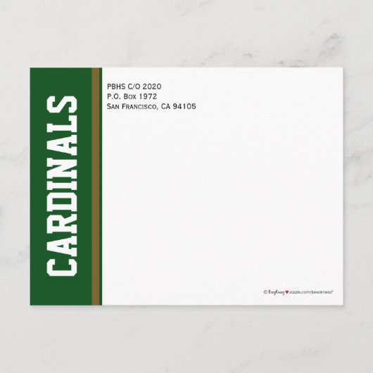 Pet & Gown Class Reunion Save-the-Date Briefkaart (Achterkant)