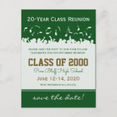 Pet & Gown Class Reunion Save-the-Date Briefkaart (Voorkant)