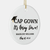 Pet Gown Het gaat naar beneden Foto Ornament (Rechts)