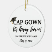 Pet Gown Het gaat naar beneden Foto Ornament (Links)