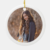 Pet Gown Het gaat naar beneden Foto Ornament (Achterkant)