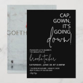 Pet Gown, het gaat naar Funny Graduation Party Kaart (Voorkant / Achterkant)