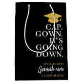 Pet Gown It's Going Down - Naam Modern Afstuderen Medium Cadeauzakje (Voorkant)
