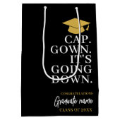 Pet Gown It's Going Down - Naam Modern Afstuderen Medium Cadeauzakje (Achterkant)