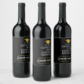 Pet Gown It's Going Down - Naam Modern Afstuderen Wijn Etiket (Flessen)