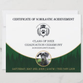 Pet Graduation Certificate Dog Training Diploma (Voorkant)