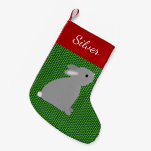Pet Gray Rabbit Kleine Kerstsok
