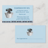 Pet Groomer Afspraak Visitekaartje (Voorkant / Achterkant)