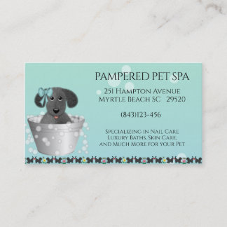 Pet Groomer Afspraak Visitekaartje