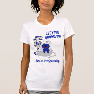 Pet Groomer Apparel Funny zet je troep aan T-shirt