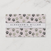 Pet Groomer | Bleke Blush roze verfdrukken Visitekaartje (Voorkant)