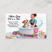Pet Groomer Dogs And Cats  Visitekaartje (Achterkant)