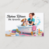 Pet Groomer Dogs And Cats  Visitekaartje (Voorkant)