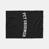 Pet Groomer Fleece Deken (Voorkant (Horizontaal))