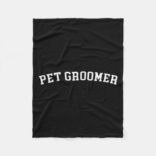 Pet Groomer Fleece Deken (Voorkant)