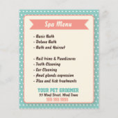 Pet Groomer Flyer -  dubbelzijdig (Achterkant)