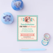 Pet Groomer Flyer -  dubbelzijdig (Enkel)