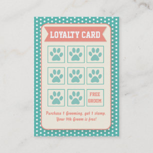 Pet Groomer Loyalty-kaart - Klantenkaartje