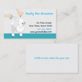 Pet Groomer met poedel Visitekaartje (Voorkant / Achterkant)