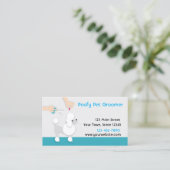 Pet Groomer met poedel Visitekaartje (Staand voorkant)