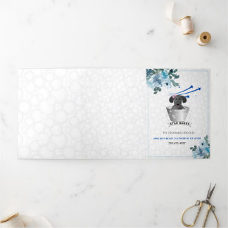Pet Groomer Promotie Drieluik Kaart